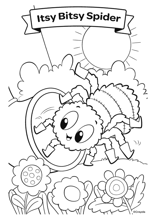 Spider coloring pages printable for free download