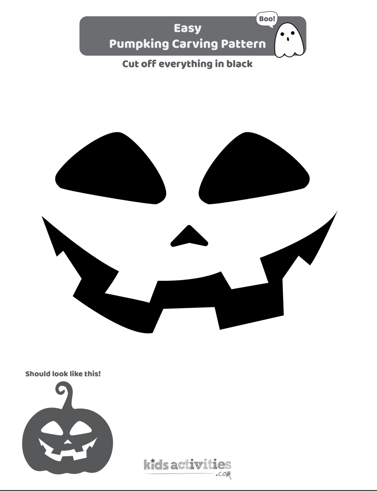 Free pumpkin stencils for halloween