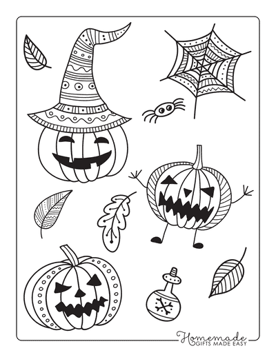 Free pumpkin coloring pages for kids adults