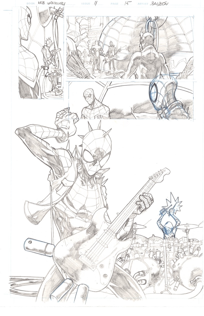 Web warriors pg david baldeon pencils only early spider