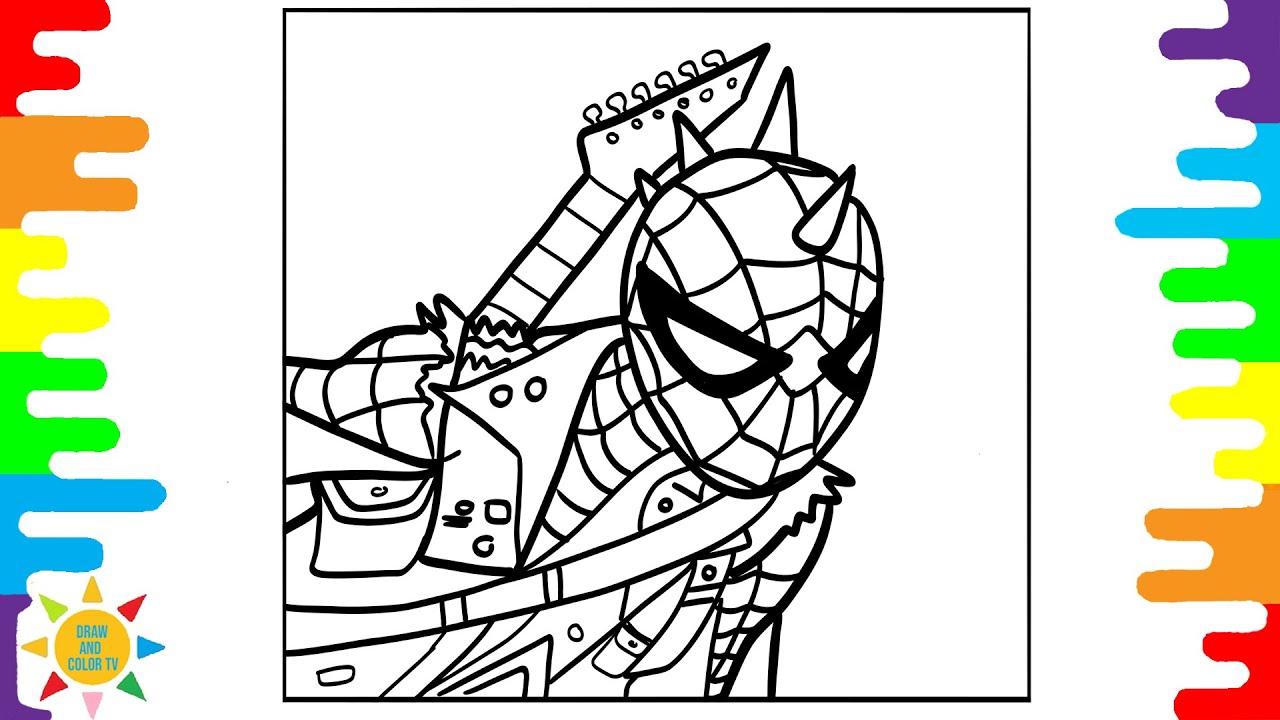 Spider punk an coloring pages spider punk an ps coloring pages zeli