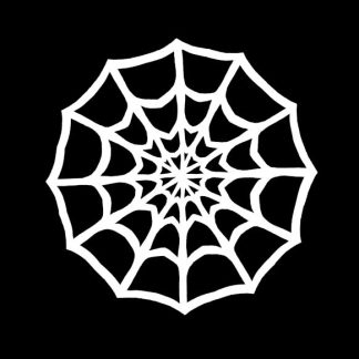 Spider web snowflake template