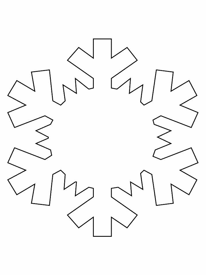 Coloring pages snowflake simple shapes coloring pages