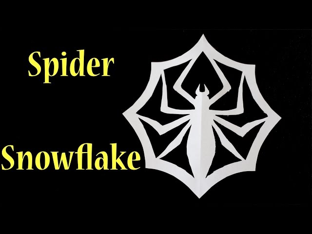 How to ake a spider snowflake fro nightare before christas