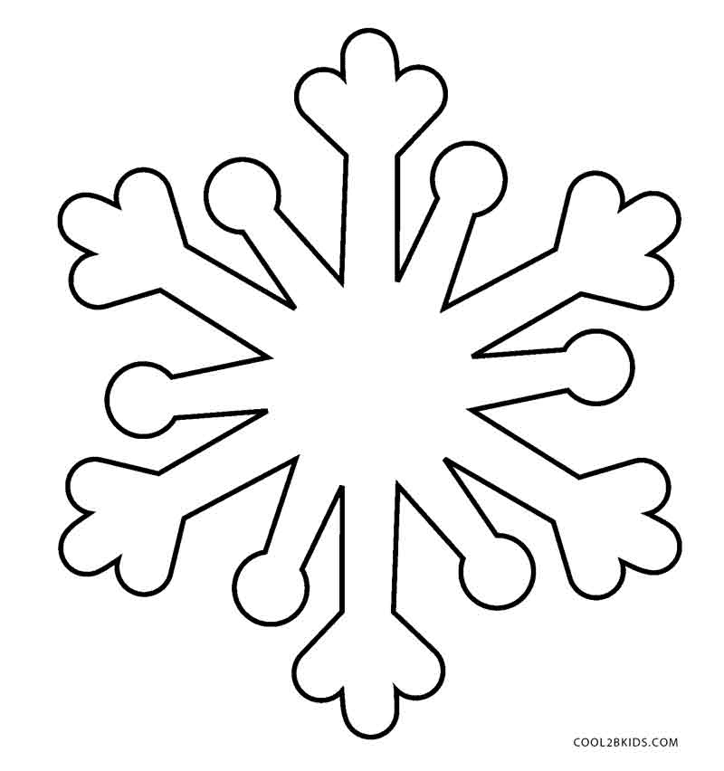 Snowflake coloring pages printable for free download