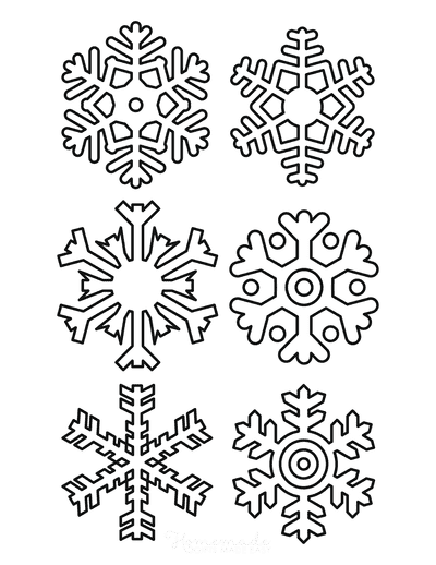 Best snowflake coloring pages free snowflake templates