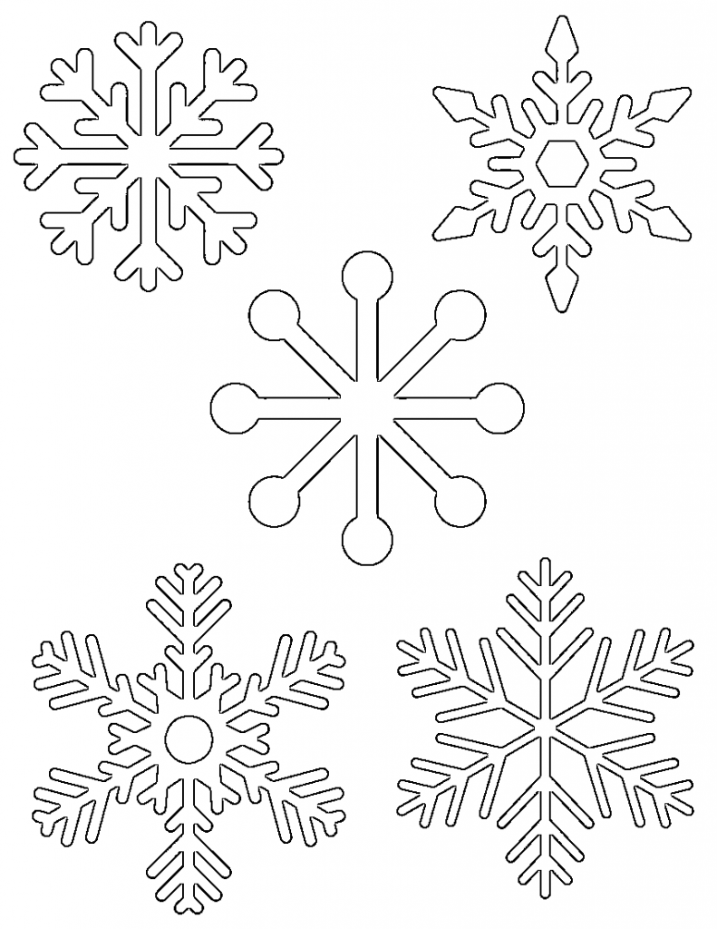 Free printable snowflake templates â large small stencil patterns