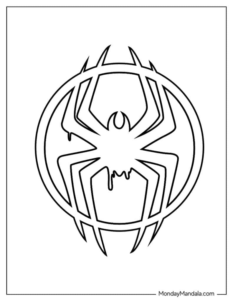 Miles morales coloring pages free pdf printables