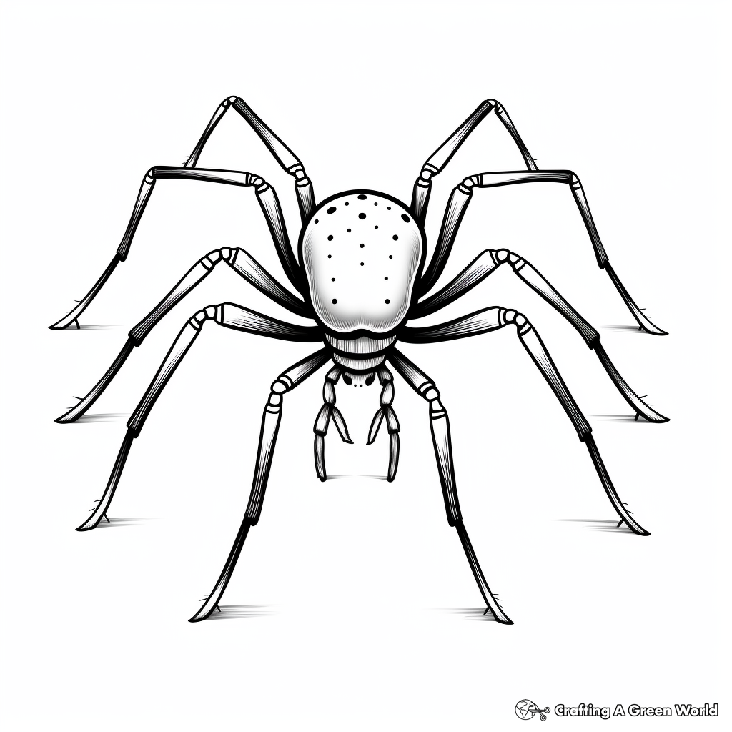 Black widow spider coloring pages