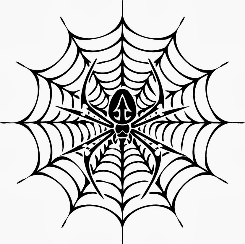 Free printable spider web coloring pages for kids