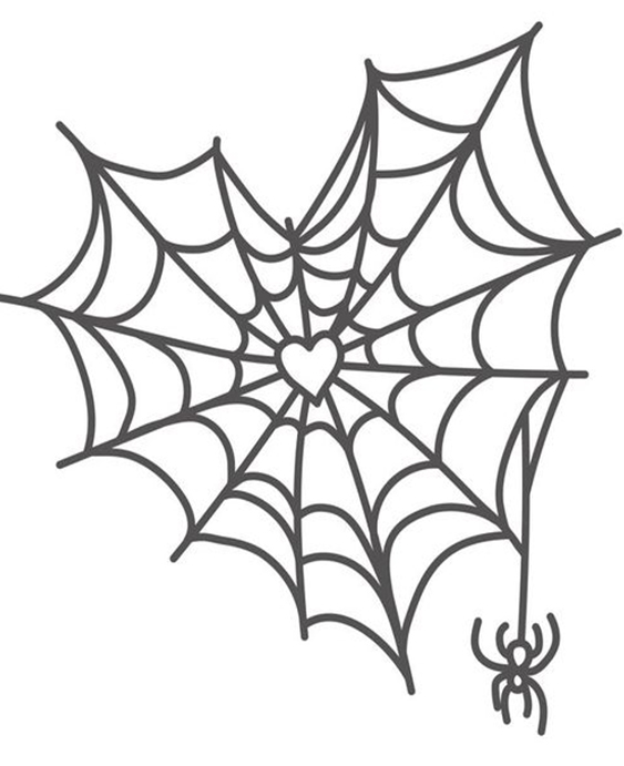 Free easy to print spider coloring pages