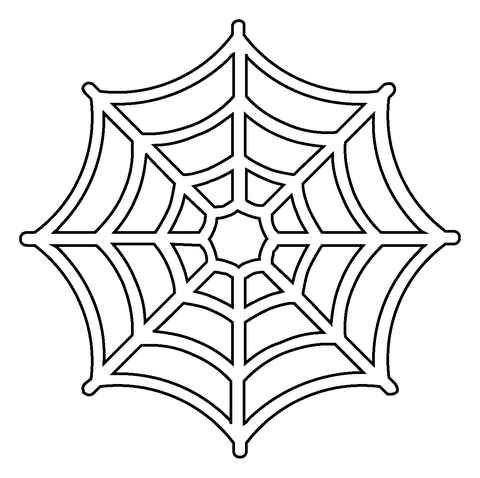 Spider web emoji coloring page free printable coloring pages