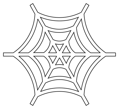 Spider web coloring page free printable coloring pages