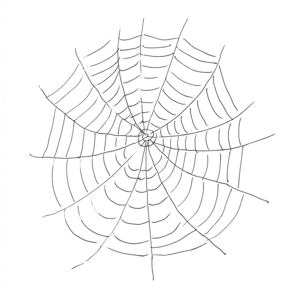 Free printable spider web coloring pages for kids