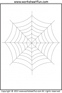 Spider web free printable worksheets â