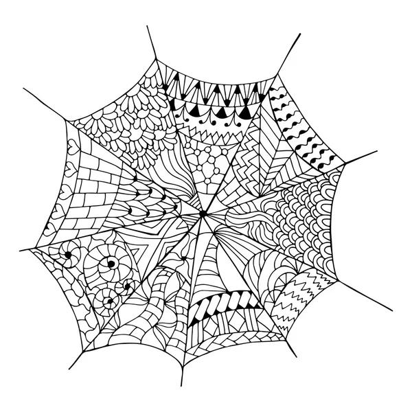 Hand drawn spider web stock vector by maroshka