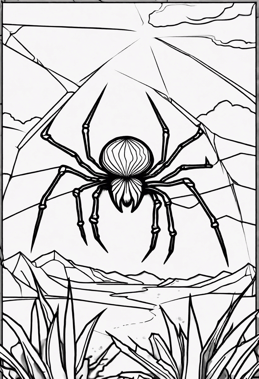 Spider coloring pages