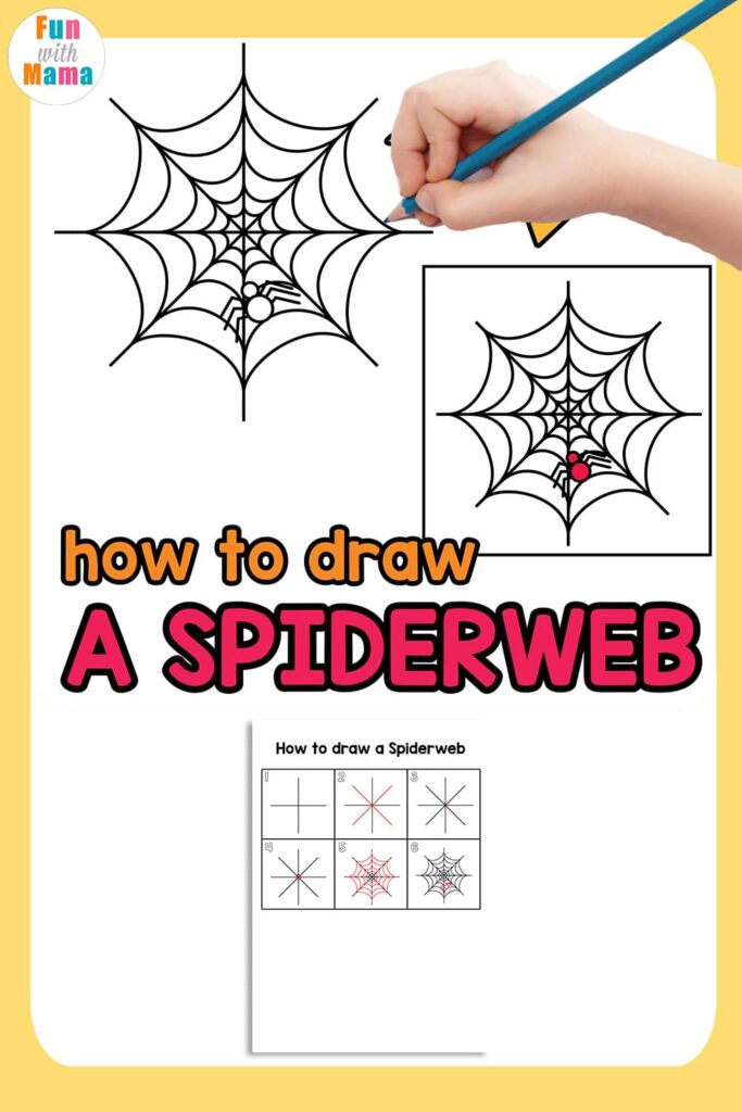 How to draw a spider web