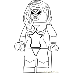 Spider woman coloring pages for kids