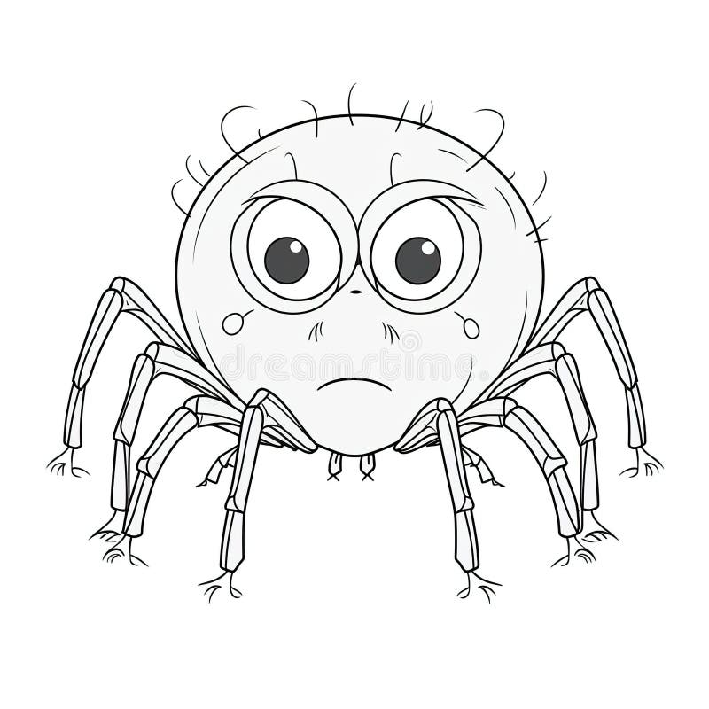 Coloring page spider stock illustrations â coloring page spider stock illustrations vectors clipart