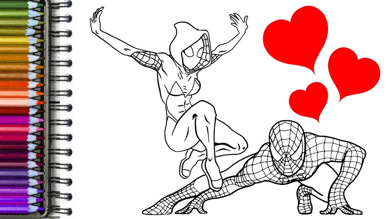 Spiderman coloring activities spider gwen coloring pages