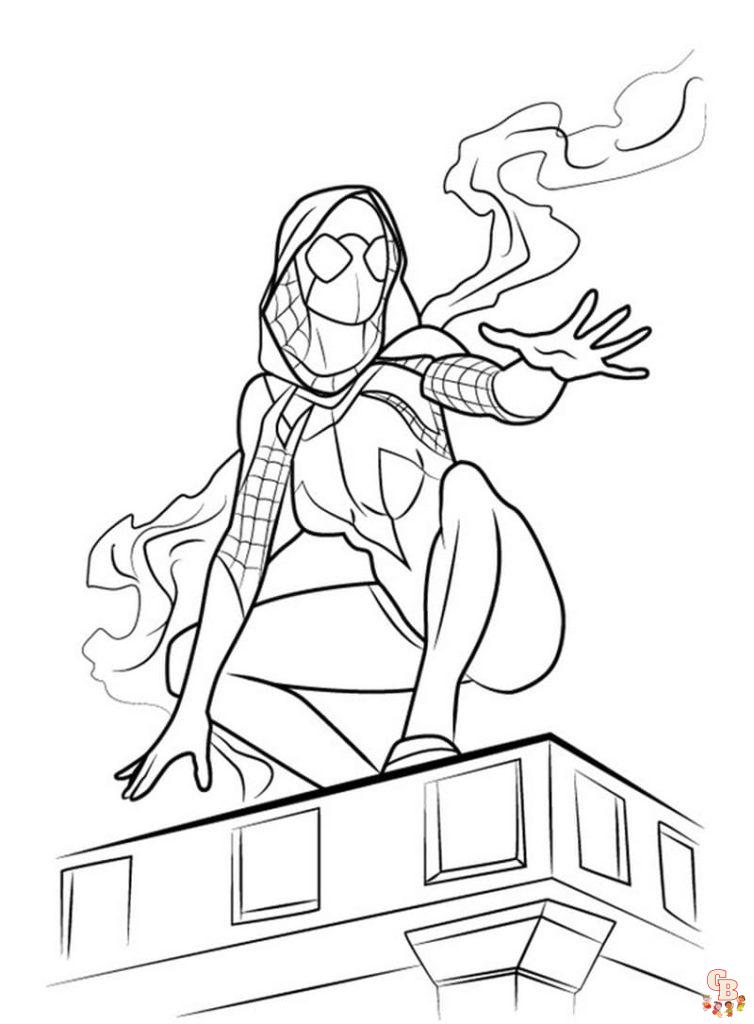 Enjoy coloring miles morales pages with website