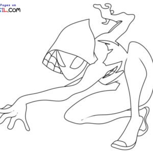 Ghost spider coloring pages printable for free download