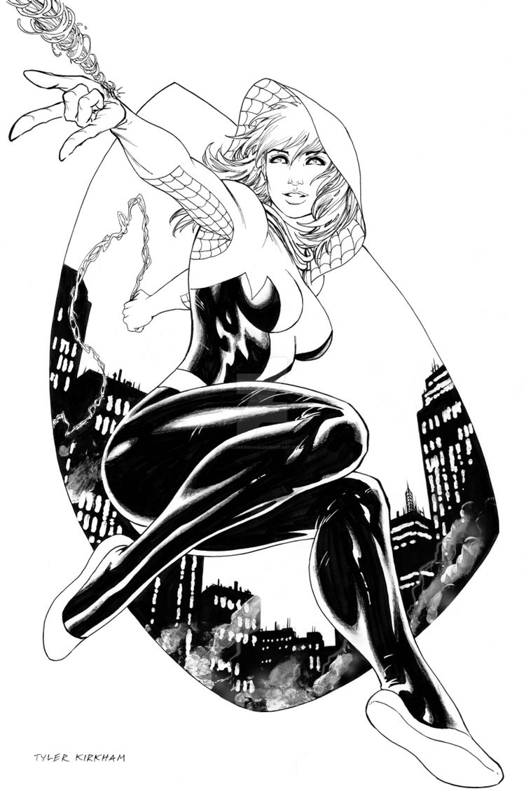 Spider gwen ic colouring page spider gwen ics spider gwen art spider gwen