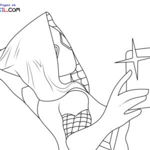 Ghost spider coloring pages printable for free download