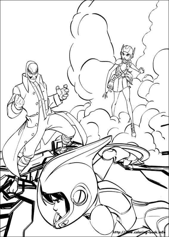 Big hero coloring picture