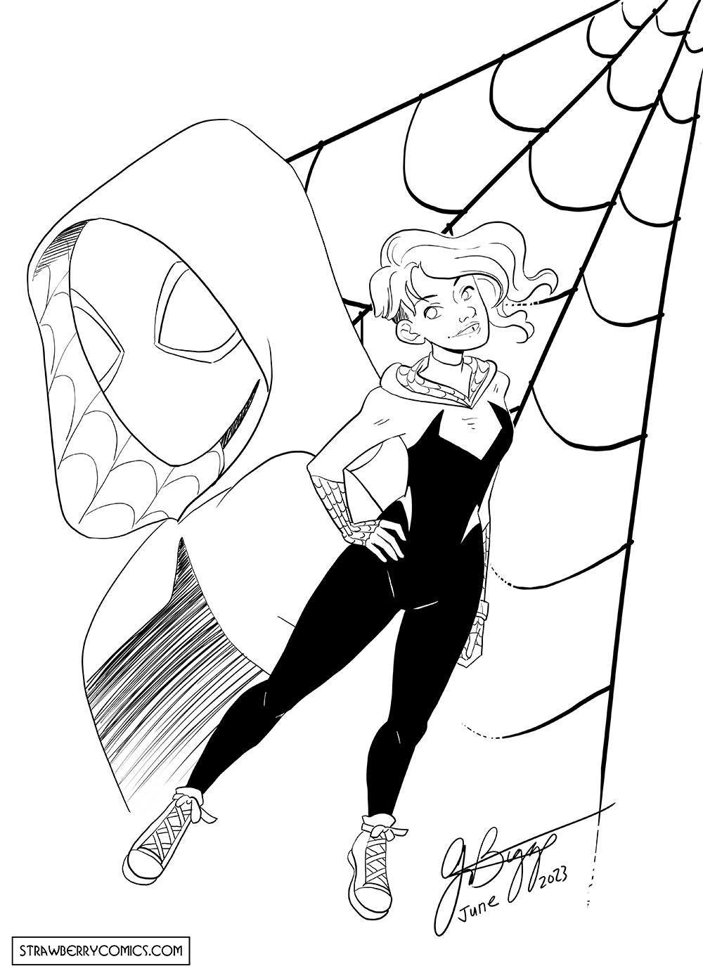 Spider gwen by strawberrygina on