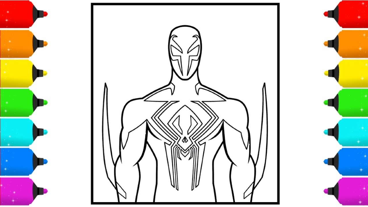 Coloring pages spider man spider