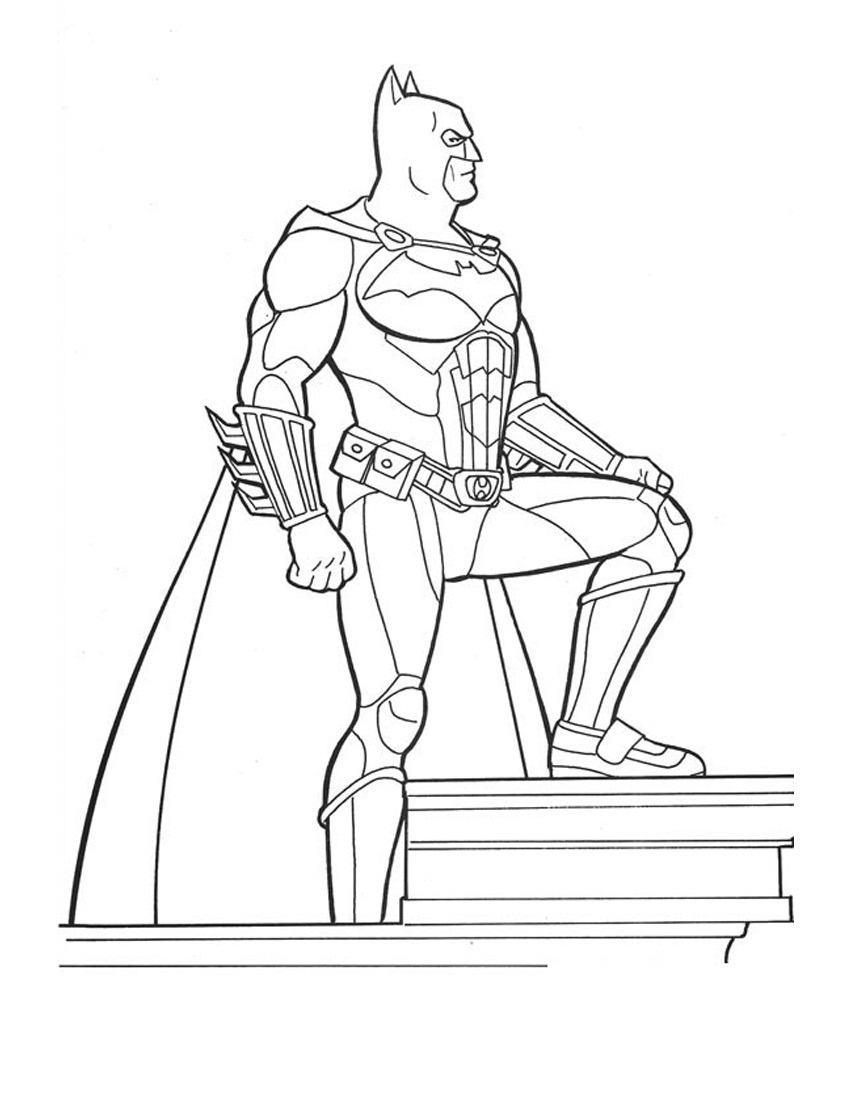 Free printable batman coloring pages for kids