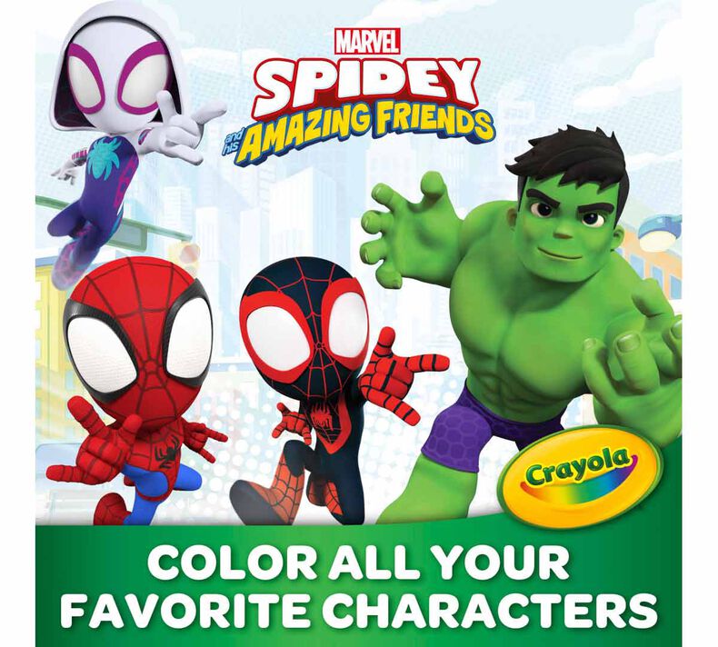 Spidey his amazing friends giant coloring pages