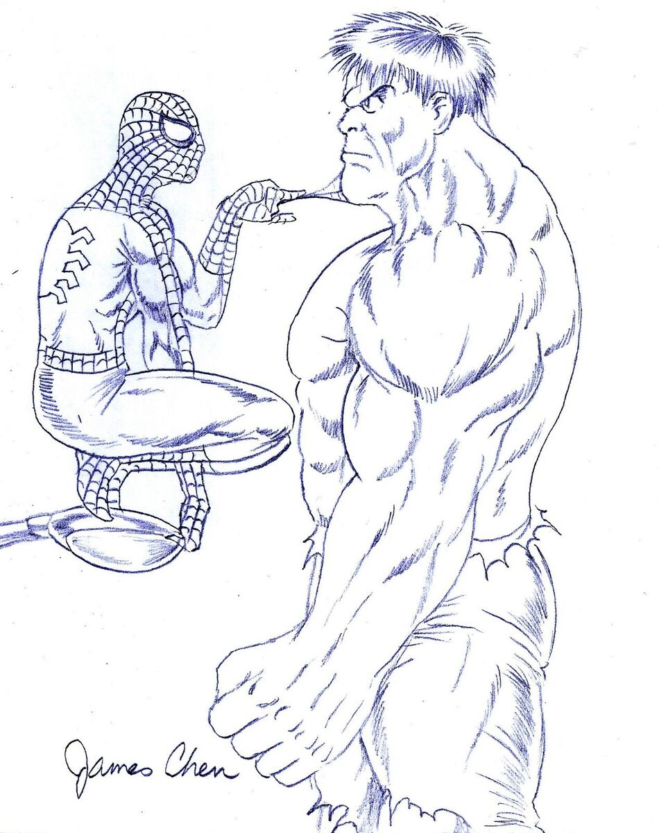 The incredible hulk vs spider