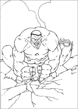 Avengers hulk coloring pages