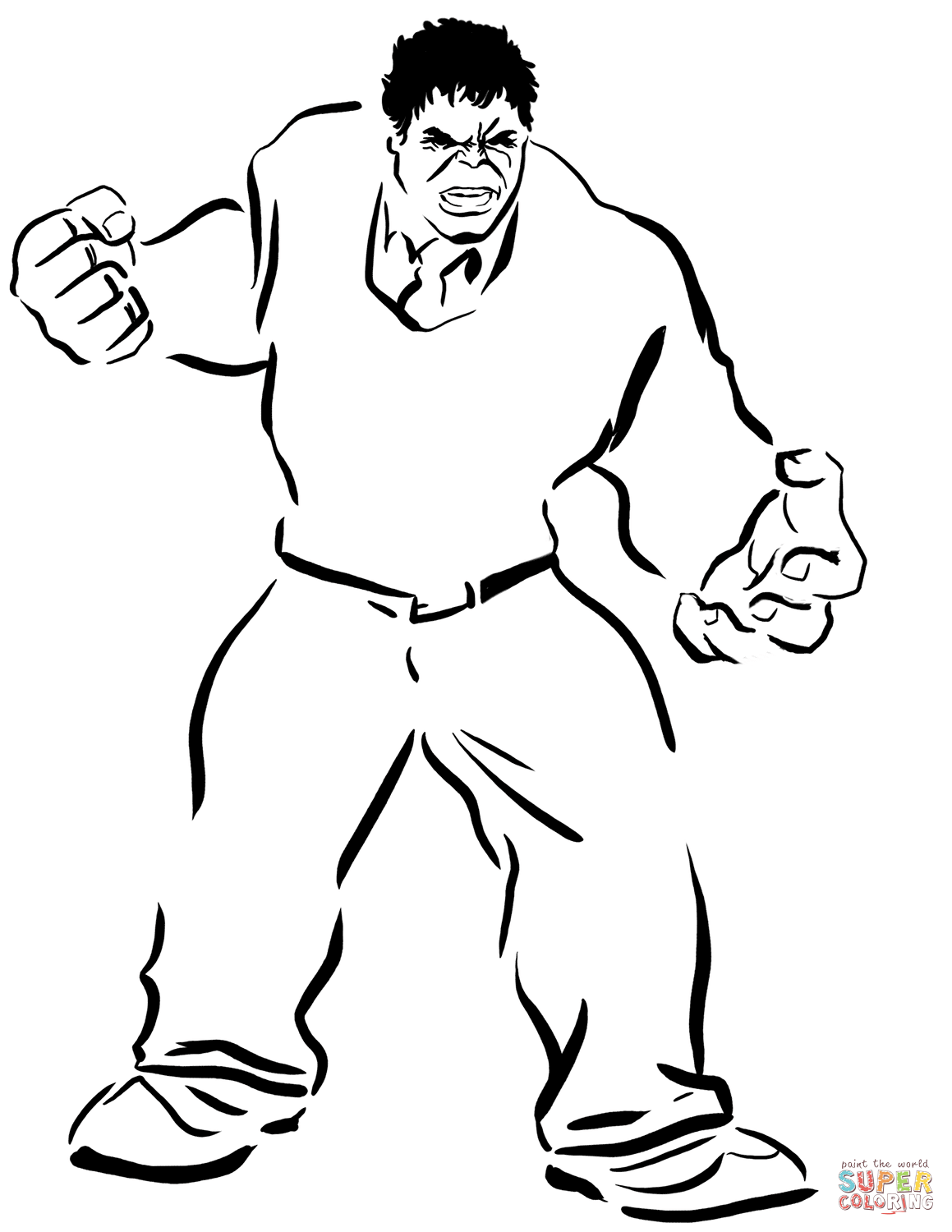 Hulk coloring page free printable coloring pages