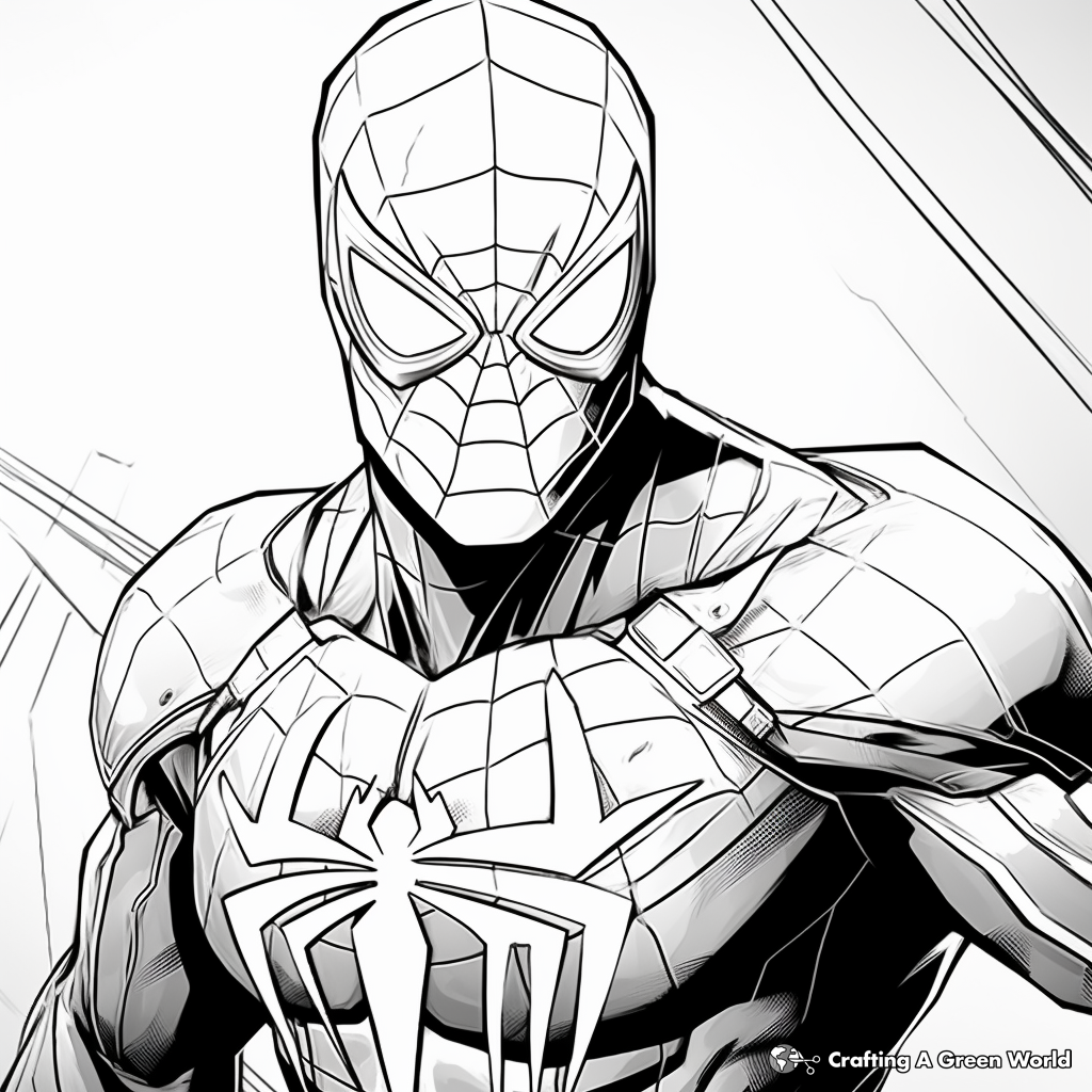 Superhero coloring pages