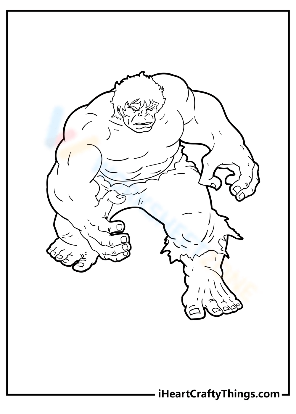 Free collection of hulk coloring pages for kids adults