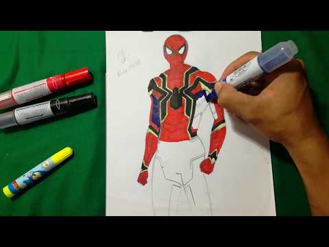 Iron spider show avengers infinity war spider