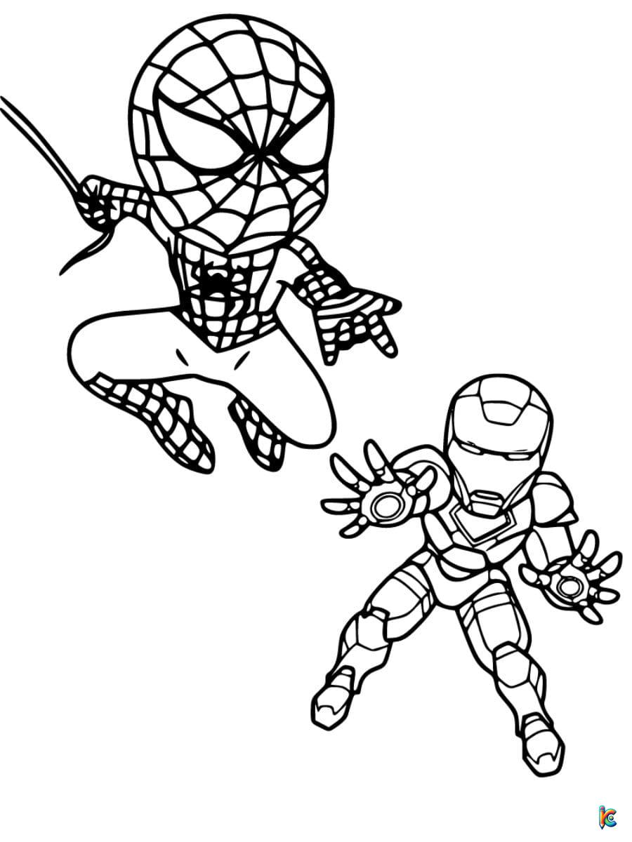 Iron man coloring pages â
