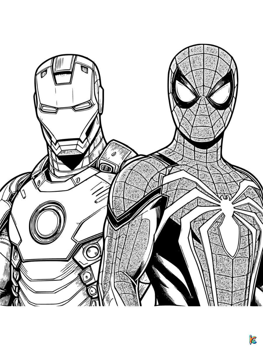 Iron man coloring pages â