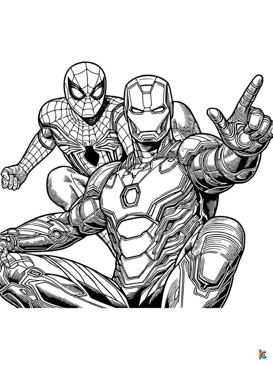 Iron man coloring pages â