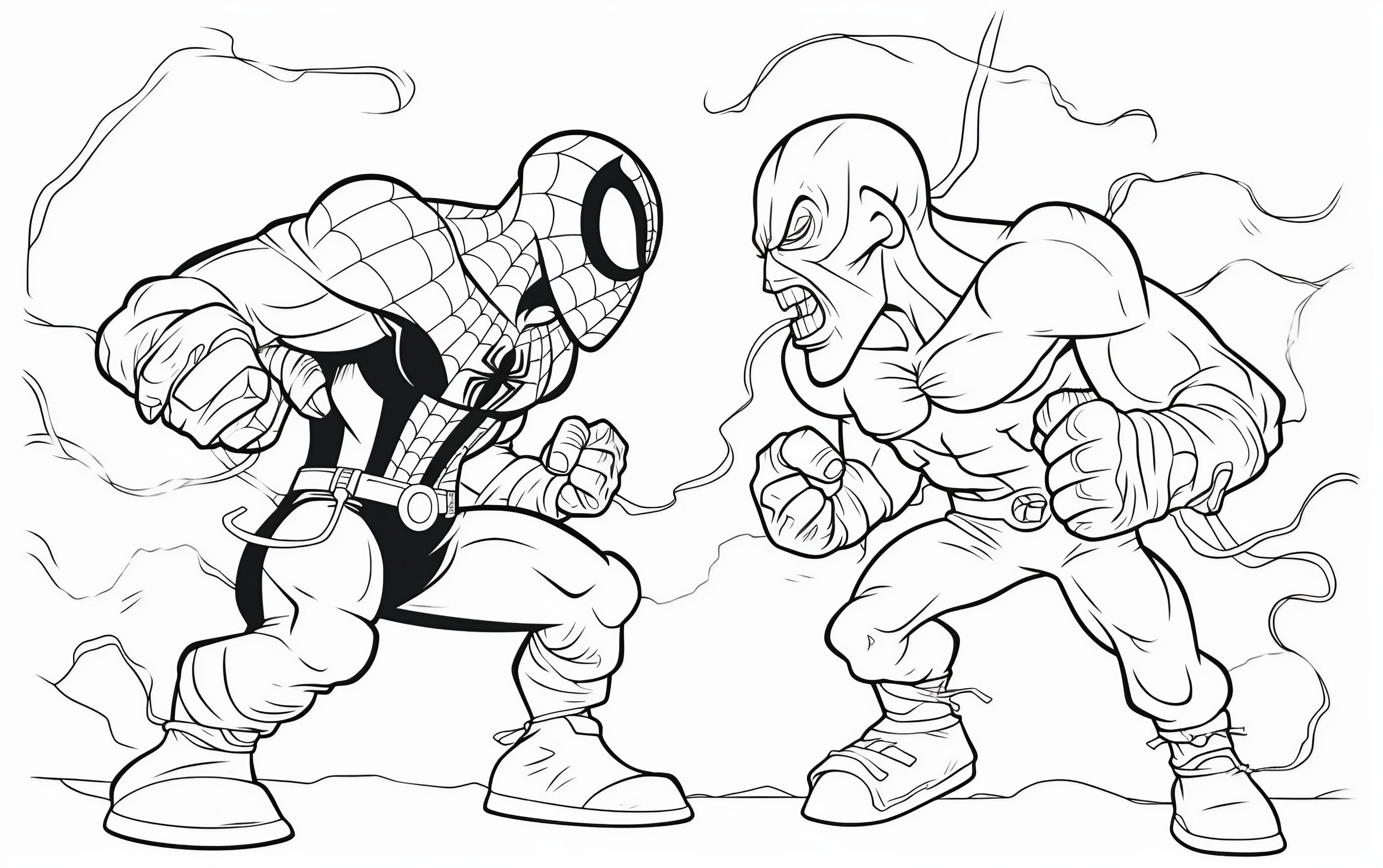 Spiderman coloring pages for free printable