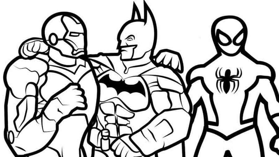 Coloring pages iron man print superhero marvel for free