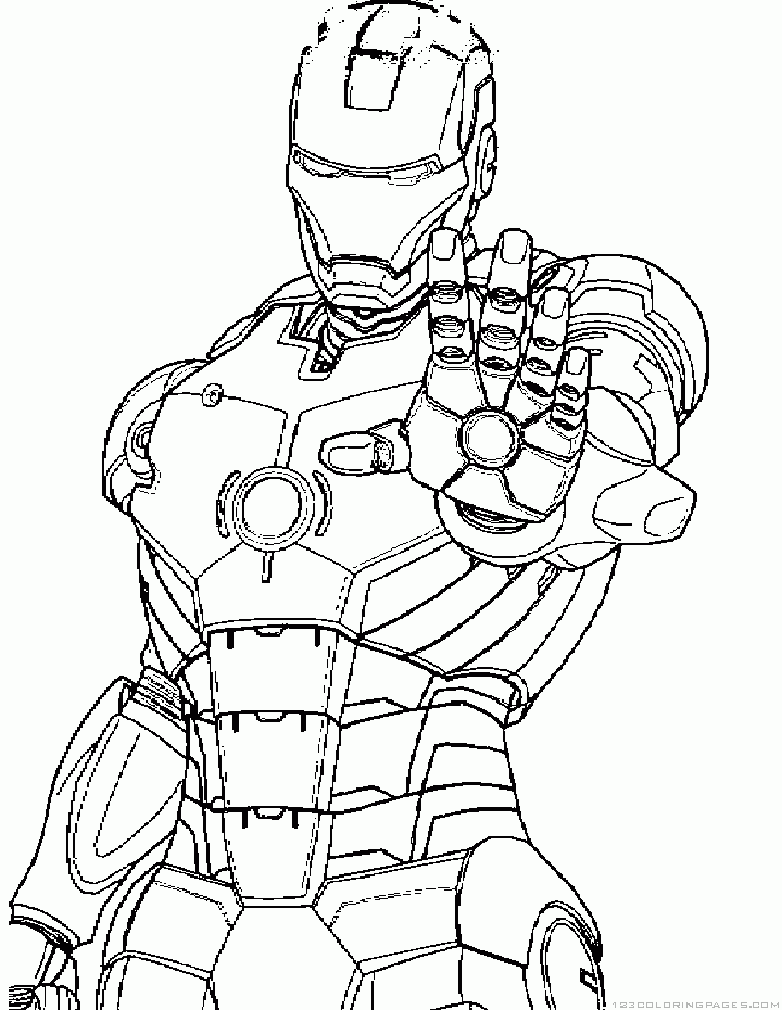 Ironman coloring pages