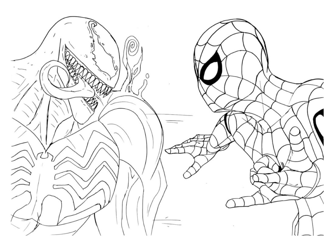 Venom carnage coloring page