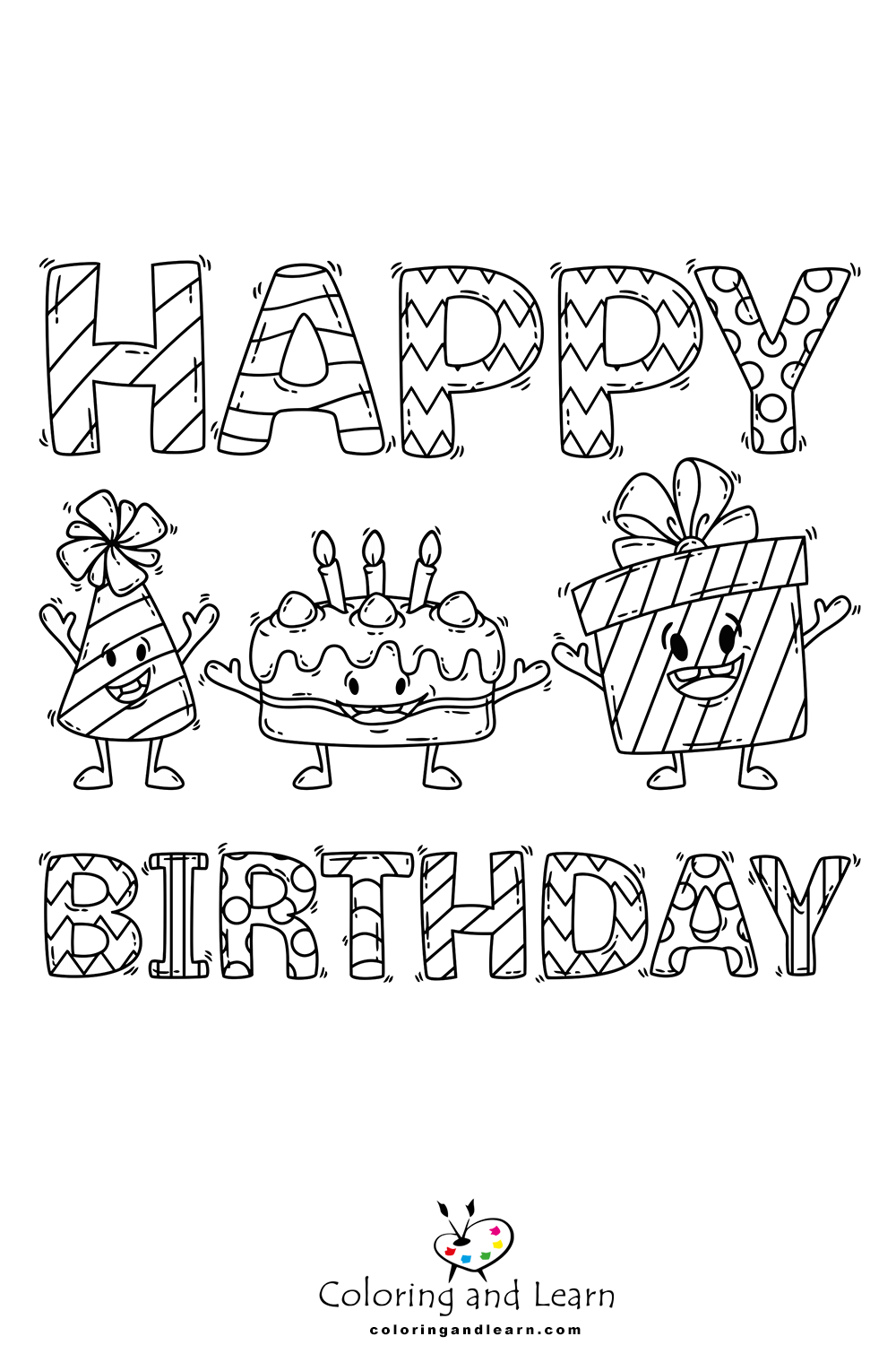 Birthday coloring pages