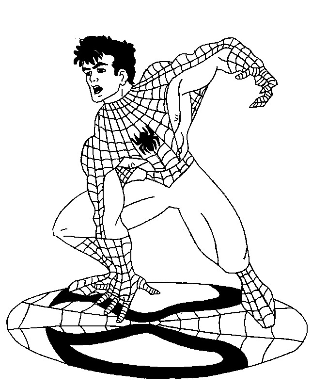 Spiderman coloring pages â birthday printable