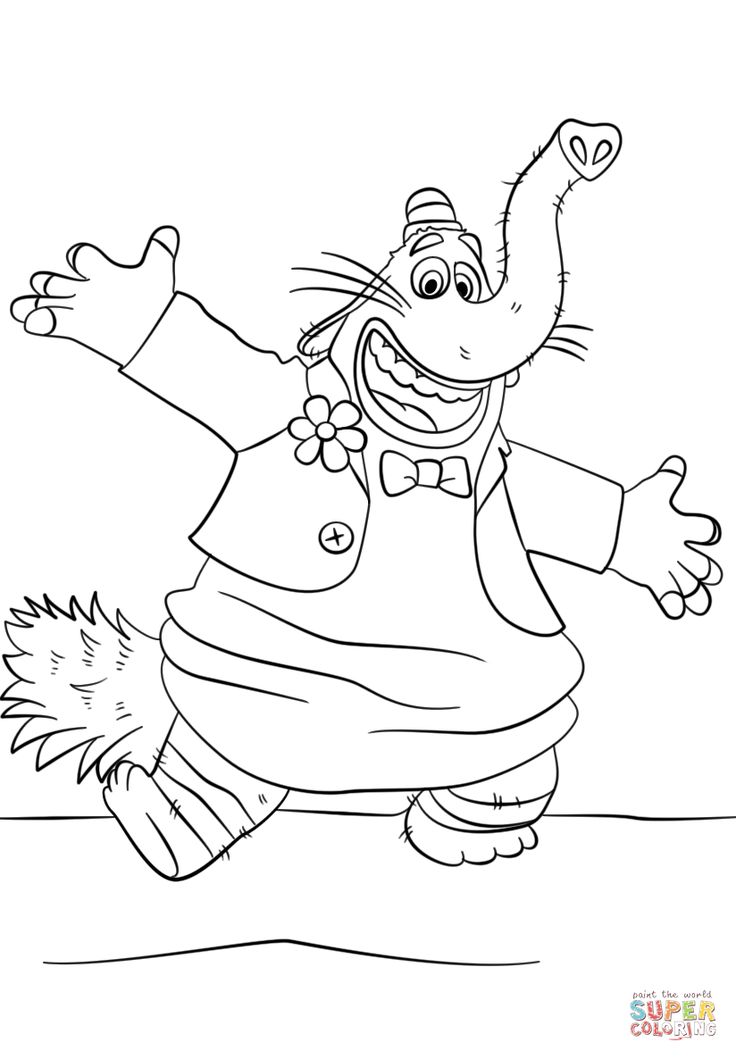 Bing bong from inside out coloring page free printable coloring pages inside out coloring pages disney coloring pages cartoon coloring pages